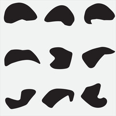 9 Modern Liquid Irregular Blob Shape Stock Vector, Stock Photos  Vectors Shapes Images, Pictures, Photos - Shapes Photographs ,Set Of Random Shapes Organic Abstract Black Blobs Blob Mask Shapes