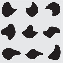 9 Modern Liquid Irregular Blob Shape Stock Vector, Stock Photos  Vectors Shapes Images, Pictures, Photos - Shapes Photographs ,Set Of Random Shapes Organic Abstract Black Blobs Blob Mask Shapes