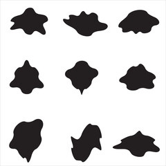 9 Modern Liquid Irregular Blob Shape Stock Vector, Stock Photos  Vectors Shapes Images, Pictures, Photos - Shapes Photographs ,Set Of Random Shapes Organic Abstract Black Blobs Blob Mask Shapes