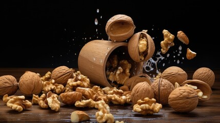 Fototapeta na wymiar walnuts 