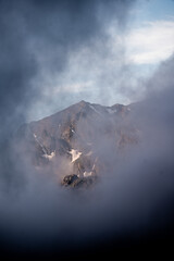 clouds over the mountain