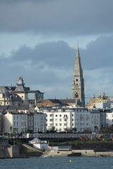 Fototapeta premium Dun Laoghire Skyline near Dublin in Ireland