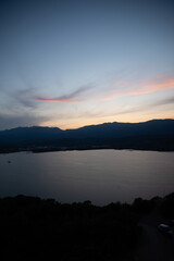 sunrise over the lake