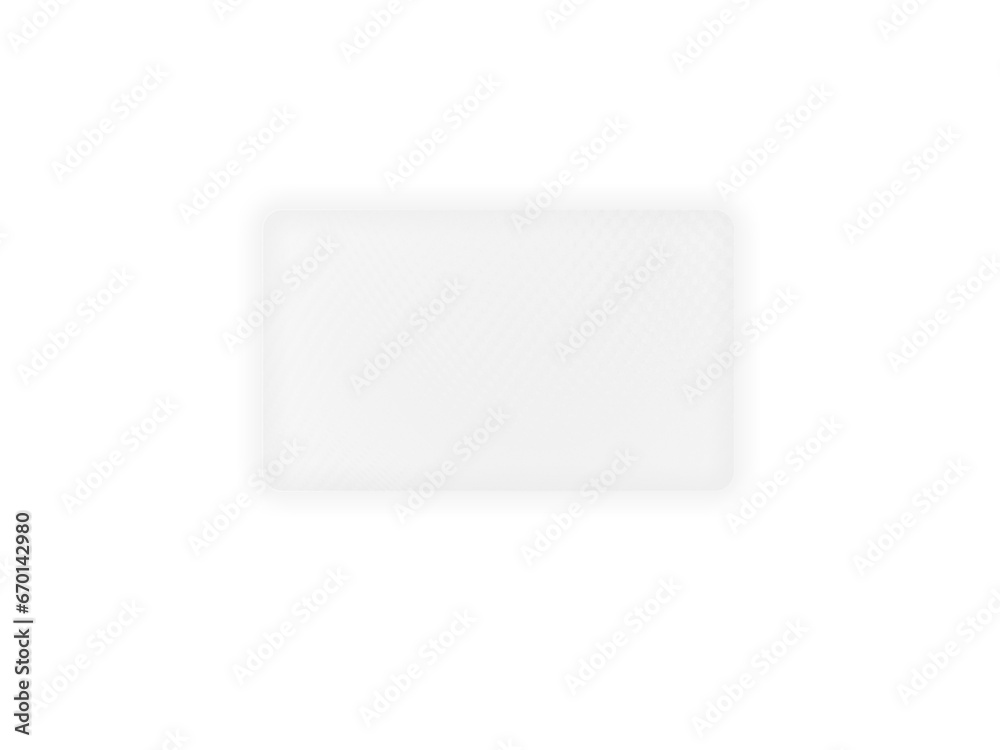 Aufkleber glassmorphism screen with glass overlay effect isolated on abstract transparent gradient background shapes