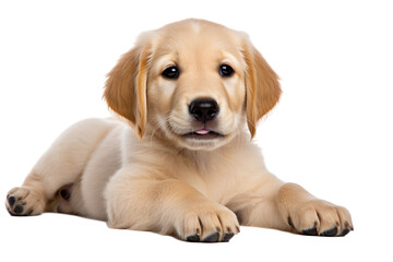 Obraz premium Puppy playing / motion isolated on transparent background