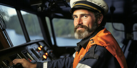Commanding the Waters: Portrait of a Captain, Mate, and Pilot of Water Vessels.
