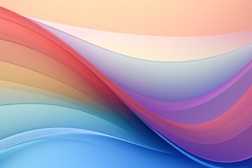 Colorful, abstract backdrop featuring gentle arcs. Generative AI