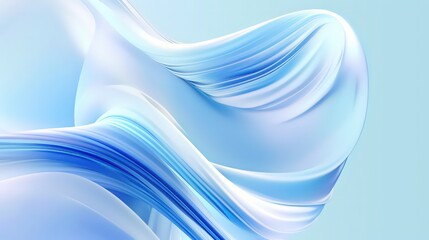 Abstract background with swirling waves by Generative AI