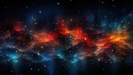 Data Technology Seamless Background, Abstract Digital Network