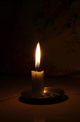 A candle in the dark night