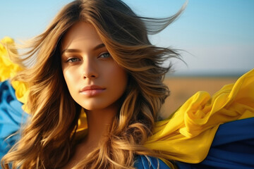 Fototapeta premium Portrait of a young Ukrainian woman