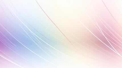 Fototapeta premium Delicate Pastel Lines on White Background