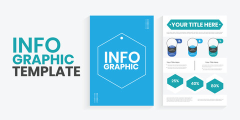 Infographic a4 paper chart, graph, layout, and editable data visualization