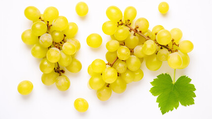 Slice and display Muscat grapes on a pale background.