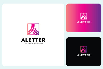 A Letter Logo Design Template