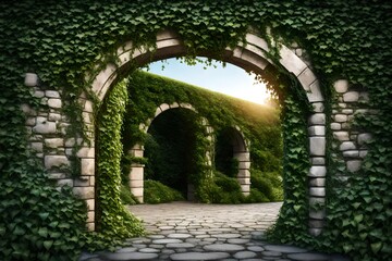 archway in the garden
