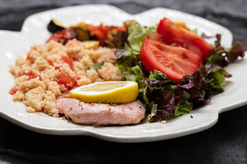 homemade burger grillet without bread