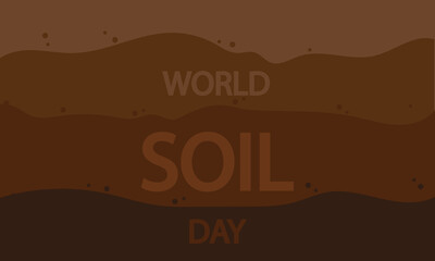 Soil world day layers background, vector art illustration.