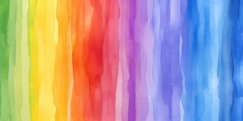 Abstract striped rainbow watercolor background
