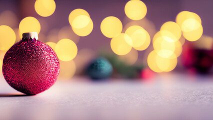 A closeup view of a Christmas decoration
