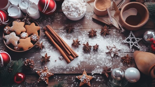  Christmas Baking Flat Lay â€“ Delicious Treats and Seasonal Delights!