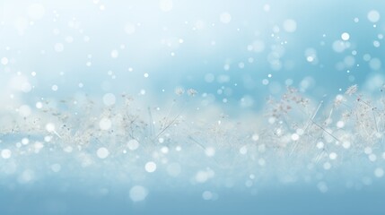 Dreamy Winter Scene: A Christmas Backdrop with Snowflakes and Soft Colors