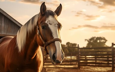 Obraz premium a horse and a girl 