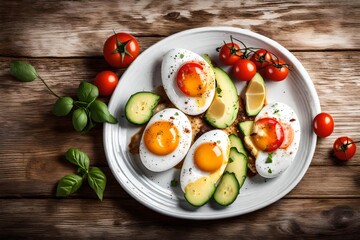 salad with eggs and vegetables