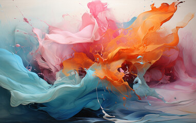 Ephemeral Color Surge Pastel Dreams Organic Movement Ethereal Abstract (Digital Art, 4000x2512, 300 dpi)