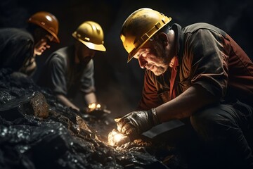 Miners found glowing diamonds in the mine