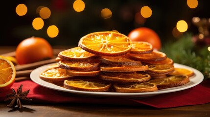 taste of the holiday season with a festive Christmas backdrop featuring traditional caramelized...