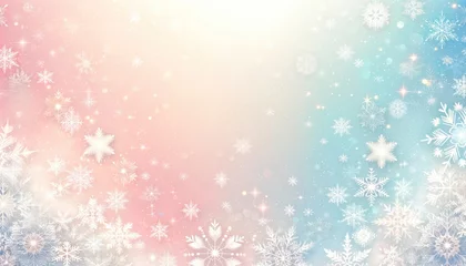 Foto op Plexiglas Winter background with snowflakes. Christmas and New Year concept. Geneative ai. © Irina