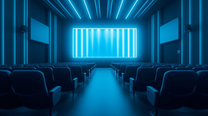 Cinema or theatre space with no people 