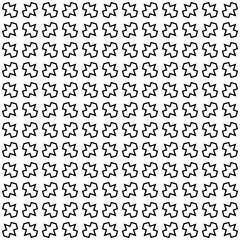 Fototapeta premium Black seamless abstract pattern. Overlay for background and backdrop. Ornamental design. PNG graphic illustration with transparent background.
