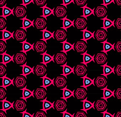 Multi color seamless abstract pattern. Background and backdrop. Multi Colored. Colorful ornamental design. Colored mosaic ornaments. Vector graphic illustration. EPS10.