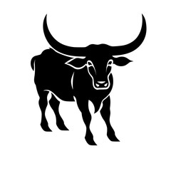 Texas Longhorn Silhouettes  SVG logo icon