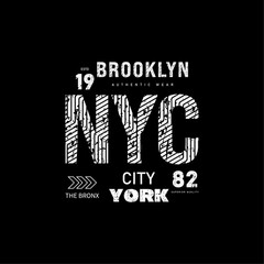 Nyc urban city print t shirt fashion vector letter design
