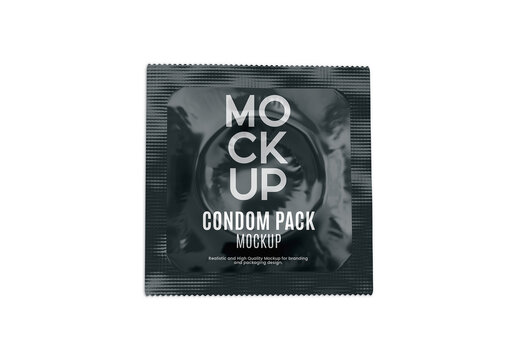 Condom Pack Mockup