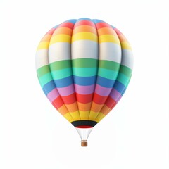 Obraz premium multicolor air baloon, on white background