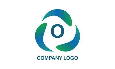 Obraz premium Modern, simple, colorful letter O logo. Vector monogram template, company brand, emblem, sign