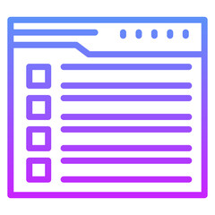 Obraz premium Website Checklist Icon