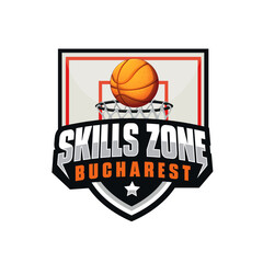 Basketball sports logo