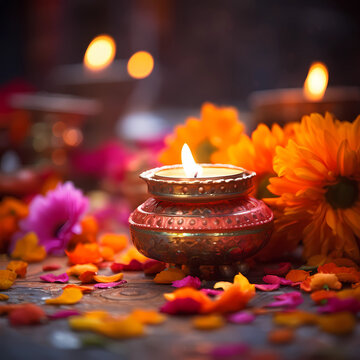 Diwali, Hindu festival of lights,  celebration, Indian religions; holiday; Dipawali, clay lamps