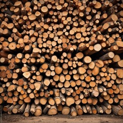 background illustration of a collection of firewood