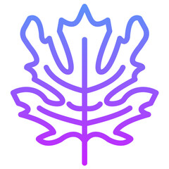 Obraz premium Oak Leaf Icon