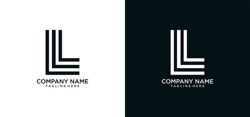 L INITIAL LOGO DESIGN