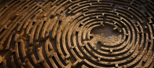 Circle of Enigma, Maze. Finding the Path