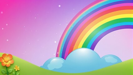 Fototapeta na wymiar Rainbow themed background/wallpaper