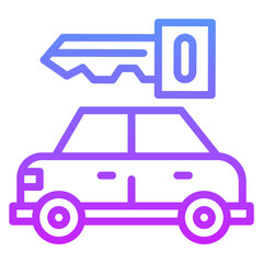 Rent Car Icon