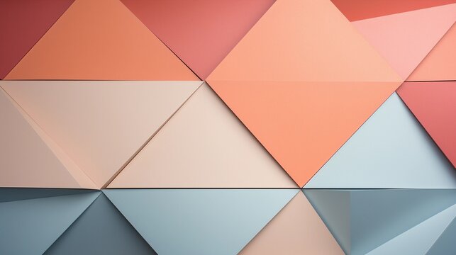 Pastel triangles arranged in an abstract pattern, wallpaper